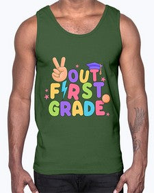 Peace Out first Grade Peace 625#- first grade- Cotton Tank