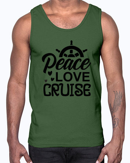 Peace love cruise 01#- summer- Cotton Tank