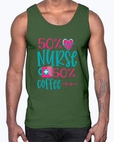 Percent Nurse Percent Coffee Style 1306#- nurse- Cotton Tank