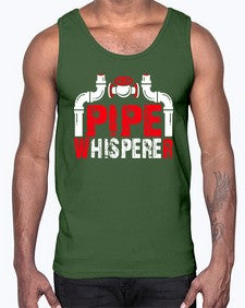 Pipe whisperer1317#- plumber- Cotton Tank