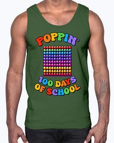 Poppin my way through 650#- one hundred days- Cotton Tank