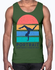 Portrait Your Perfect Form of Self 492#- yoga- Cotton Tank