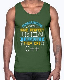 Programmers have perfect vision 18#- computer- Cotton Tank