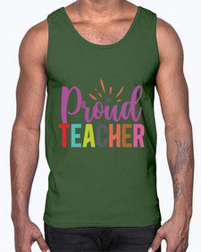 Proud Teacher 1343#- teacher- Cotton Tank