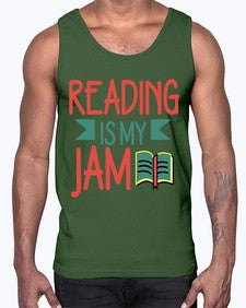 Reading is my jam 702#- librarian- Cotton Tank