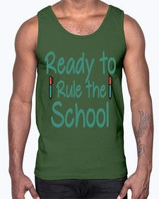 Ready to Rule the School 740#- graduation- Cotton Tank