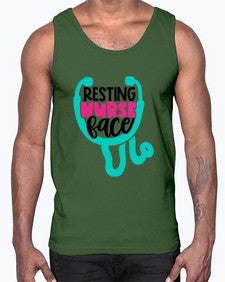 Resting Nurse Face Style Style 1355#- nurse- Cotton Tank
