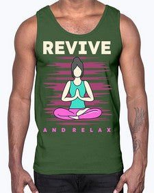 Revive and Relax 500#- yoga- Cotton Tank