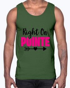 Right on pointe 180#- ballet- Cotton Tank