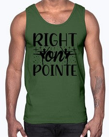 Right on pointe 183#- ballet- Cotton Tank