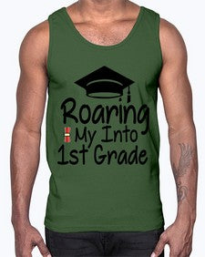 Roaring My Into first Grade 759#- first grade- Cotton Tank