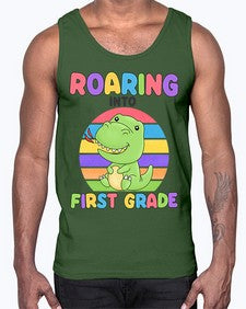 Roaring to first Grade Trex 768#- first grade- Cotton Tank