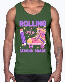 Rolling into second Grade 789#- second grade- Cotton Tank