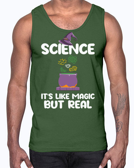 ScienceItsLikeMagicButScientistSkinite Scientist Skinite 48#- general science- Cotton Tank
