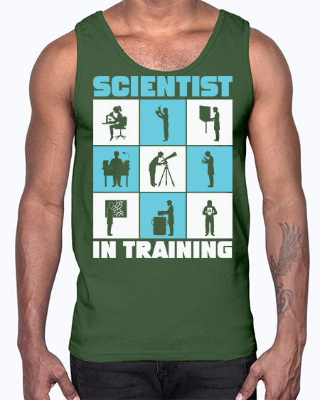ScientistInTrainingScienceScientistSkinite Scientist Skinite 40#- general science- Cotton Tank