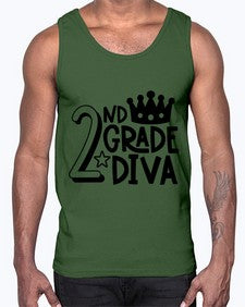 Second Grade Diva 812#- second grade- Cotton Tank