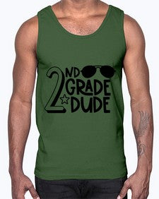Second Grade Dude 816#- second grade- Cotton Tank