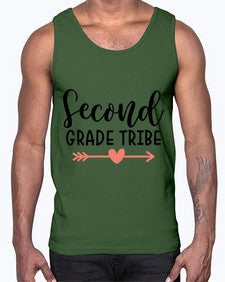 Second Grade Tribe 837#- second grade- Cotton Tank