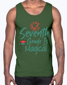 Seventh Grade Is Magical 869#- seventh grade- Cotton Tank