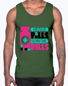 Slingin Pills To Pay The Bills Style Style 1405#- nurse- Cotton Tank