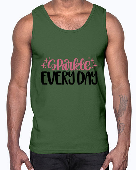 Sparkle Every Day Style 21#-makeup Cotton Tank
