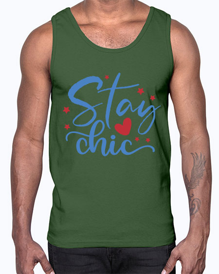 Stay Chic 150#-  fashion- Cotton Tank