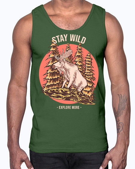 Stay Wild 16#- nature- Cotton Tank