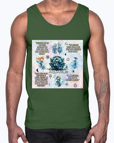 Straight Aquarius 468#- aquarius- Cotton Tank