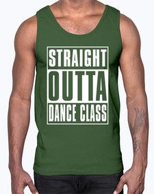 Straight outta dance class 190#- dance2- Cotton Tank