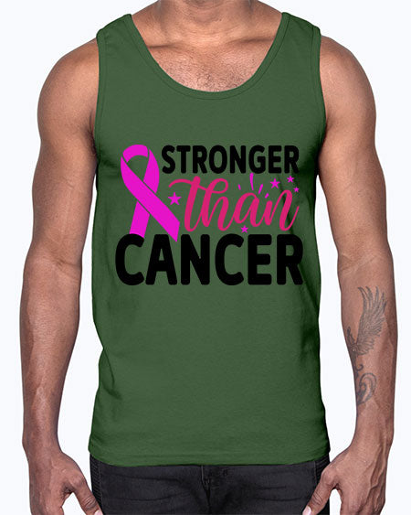 Stronger Than Cancer 6#- breast cancer- Cotton Tank