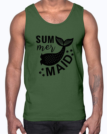 Sum mer maid 01#- summer- Cotton Tank