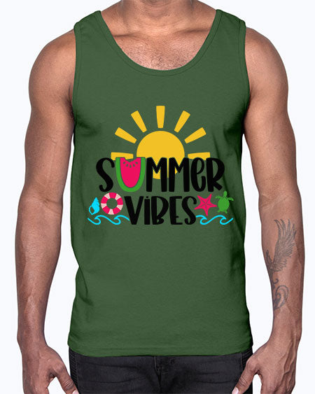 Summer Vibes Style 19#- summer- Cotton Tank