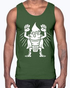 Super ice cream 246#- cartoon food- Cotton Tank