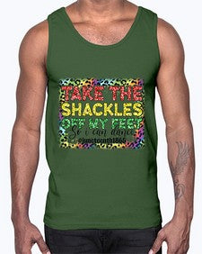 Take The Shackles Off My Feet Juneteenth 34#- black juneteenth- Cotton Tank