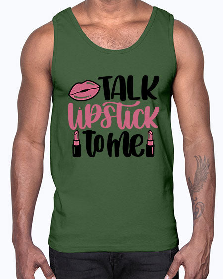 Talk Lipstick To Me Style 15#-makeup Cotton Tank