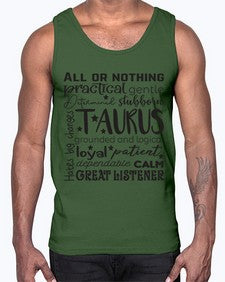 Taurus 573#- taurus- Cotton Tank