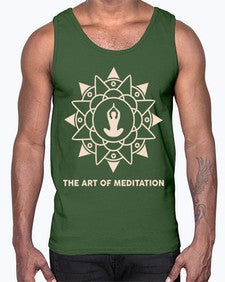 The Art of Meditation 543#- yoga- Cotton Tank