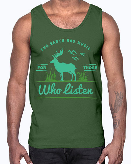 The Earth Has Music 15#- nature- Cotton Tank