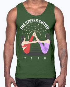 The Stress Cutter 562#- yoga- Cotton Tank