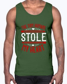 The Tiny Humans STOLE MY HEART Style 1531#- teacher- Cotton Tank