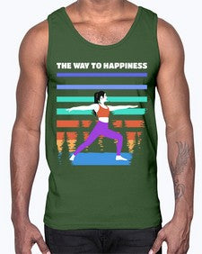 The Way to Happiness 566#- yoga- Cotton Tank