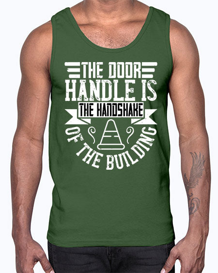 The door handle is the handshake of the building Style 420#- architect- Cotton Tank
