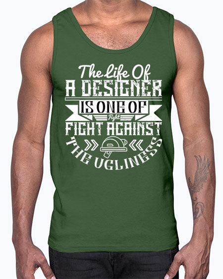 The life of a designer is one of fight fight against the ugliness Style 422#- architect- Cotton Tank