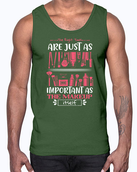 The right tools are just as important as the makeup itself Style 181#-makeup Cotton Tank