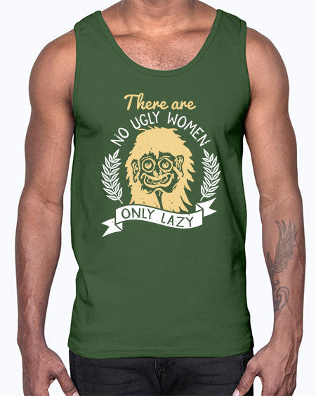 There are no ugly women only lazy Style 179#-makeup Cotton Tank
