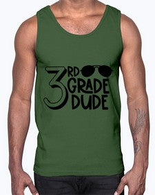 Third Grade Dude 957#- third grade- Cotton Tank