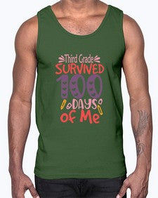 ThirdGrade survived one hundred days of me 981#- one hundred days- Cotton Tank