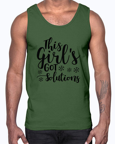 This Girl s Got Solutions 17#- general science- Cotton Tank