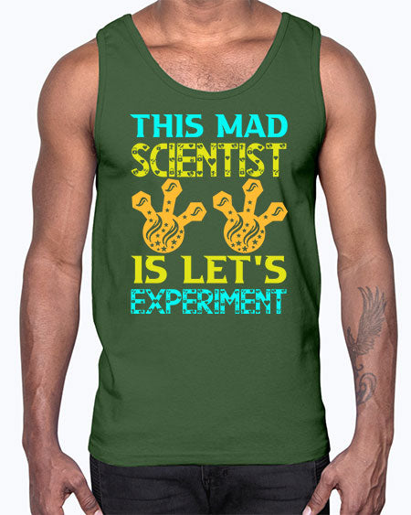 ThisMadScientistIsLetsScience tshirt design Sciencetshirtdesign 15#- general science- Cotton Tank
