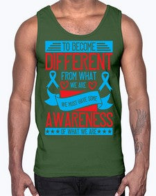 To become different from what we are we must have some awareness of what we are Style 11#- Self awareness- Cotton Tank